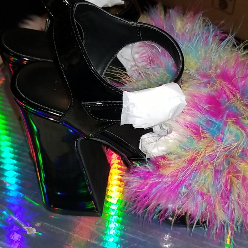 CURRENT MOOD💫 Marabou Platform Heels🦶 - Picture 9 of 16